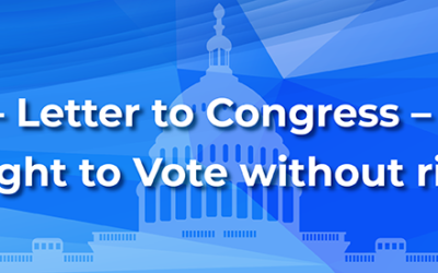 Letter to Congress – A Fair and Healthy Election