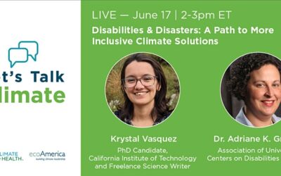 June 17 Webinar: Disabilities & Disasters: A Path to More Inclusive Climate Solutions