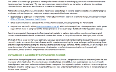 Messaging Guide: Communicating with the General Public on Climate Action