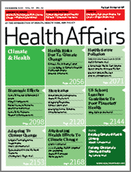 Health Affairs Journal devotes December Issue to Health and Climate
